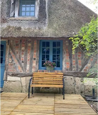 Chaumiere 8p, 4ch, 2 Sde, Grand Jardin, Proche Honfleur Tatil Evi