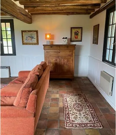 Chaumiere 8p, 4ch, 2 Sde, Grand Jardin, Proche Honfleur Tatil Evi *