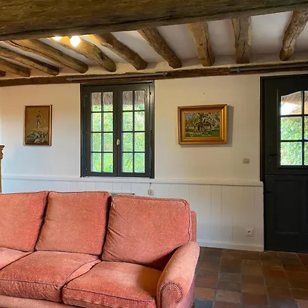 Chaumiere 8p, 4ch, 2 Sde, Grand Jardin, Proche Honfleur Tatil Evi *